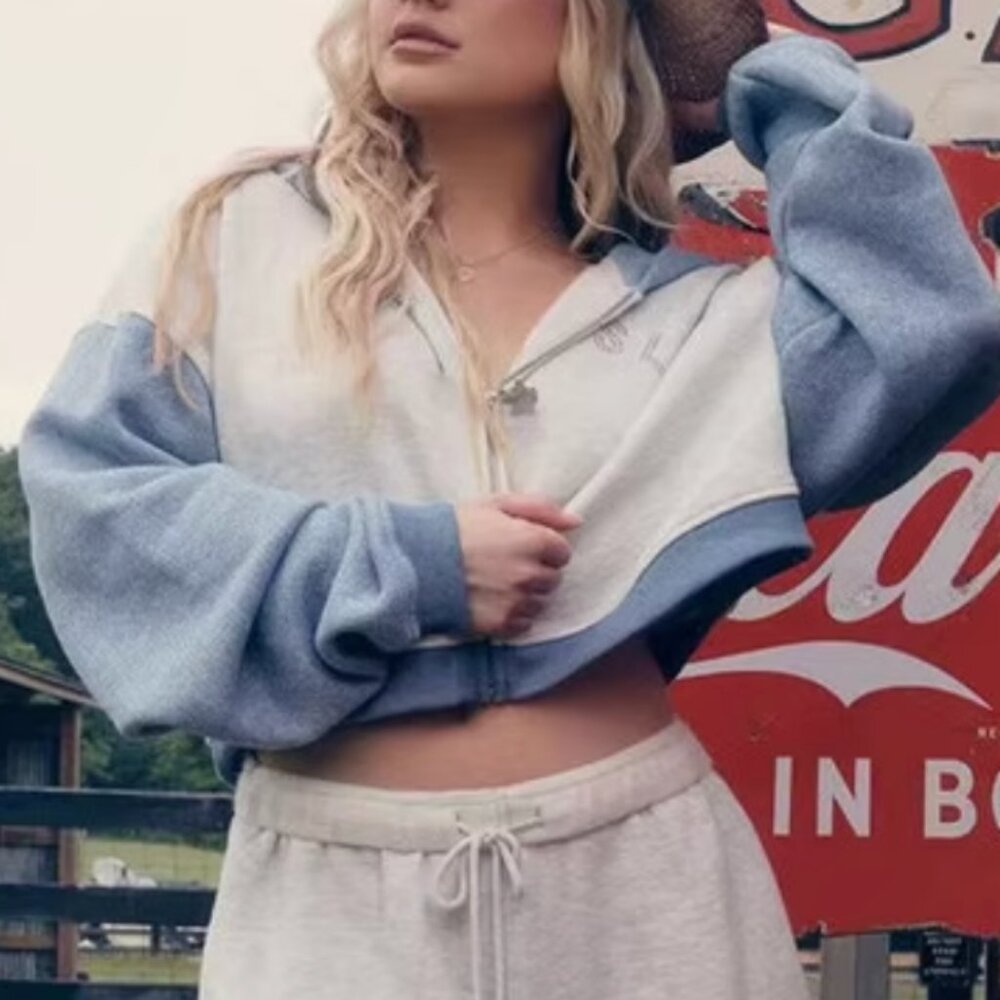 BEST Boys Lie 1-800 Heathered Alex Zip Gray Blue